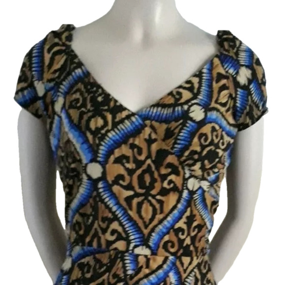 ANTONIO Melani Baroque Damask Print Sheath Dress size XS stretch - Picture 6 of 8